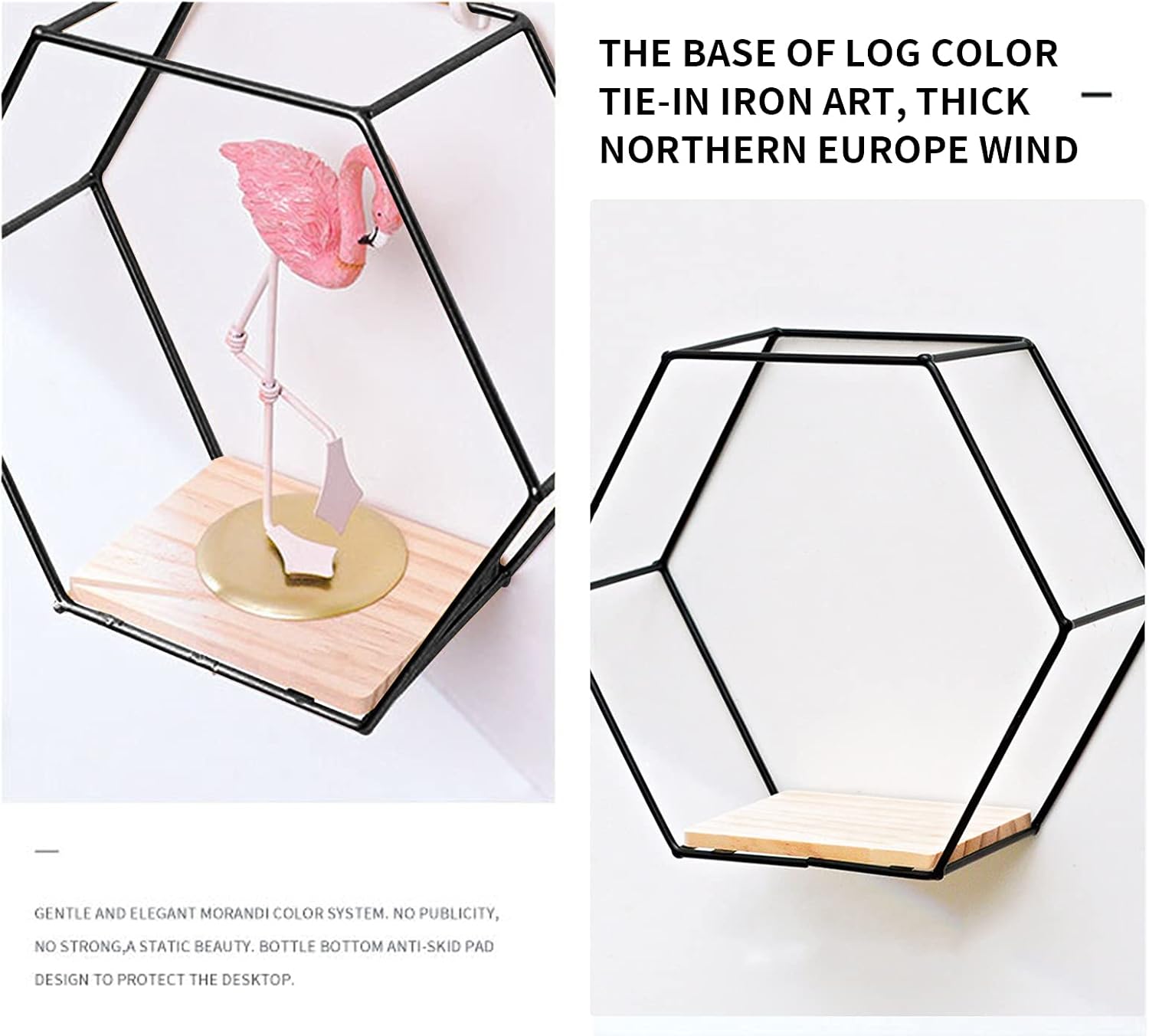 Estantes hexagonales de pared