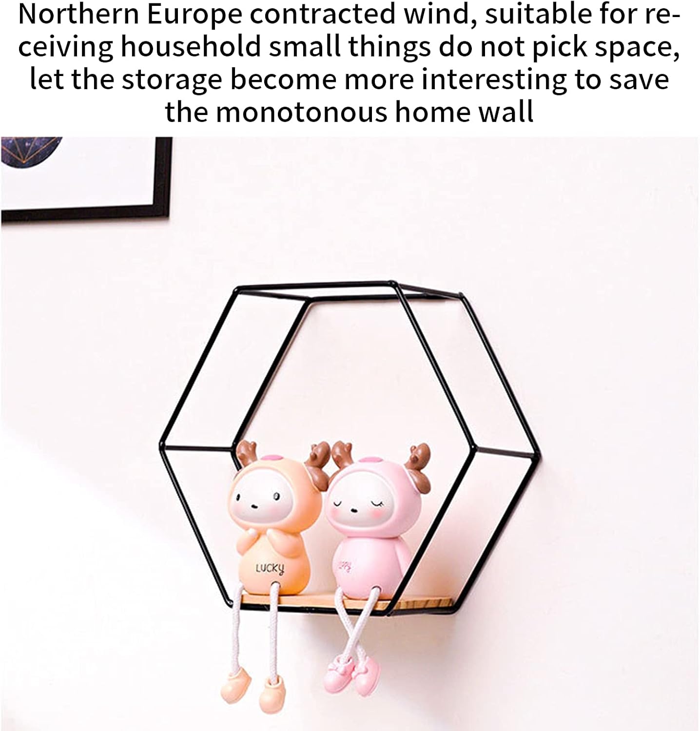 Estantes hexagonales de pared