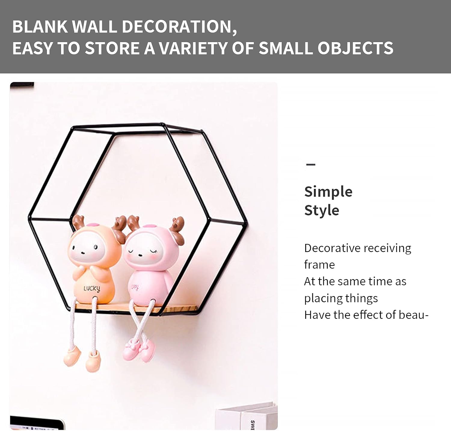 Estantes hexagonales de pared