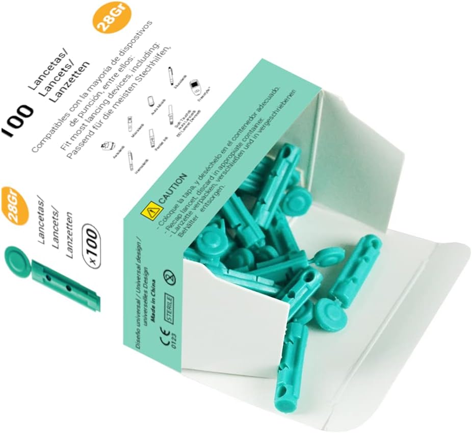Lancetas Estériles 28G 100uds