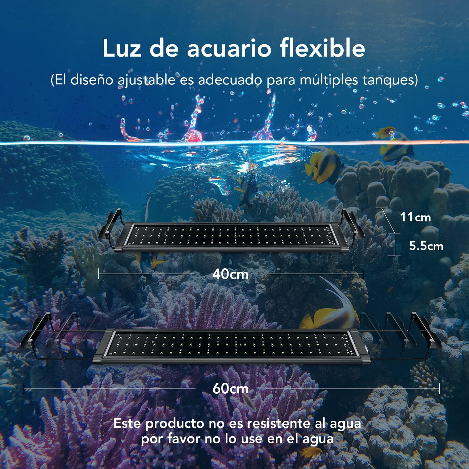 Iluminación LED Acuario 12W
