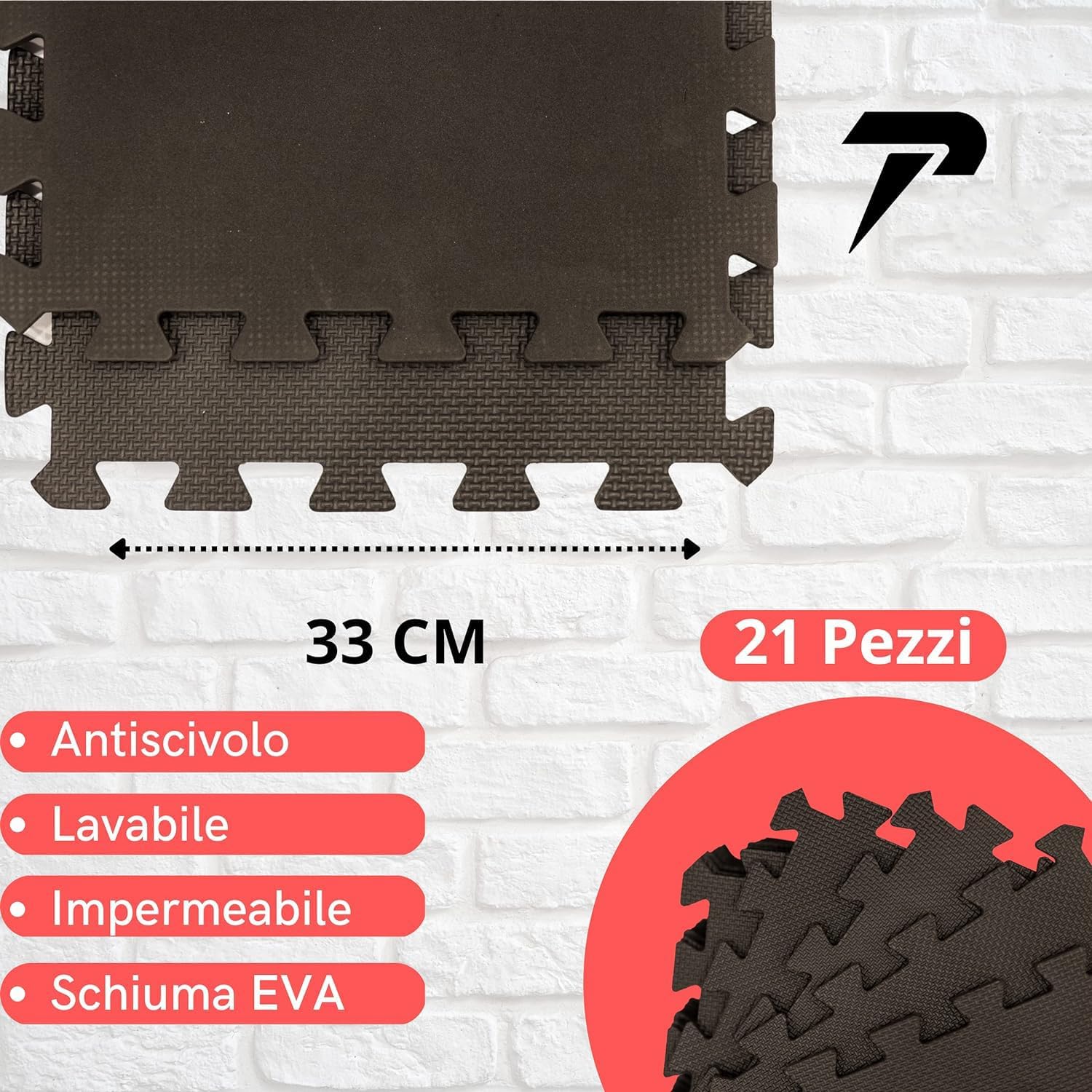 Alfombrillas antideslizantes 21 pcs