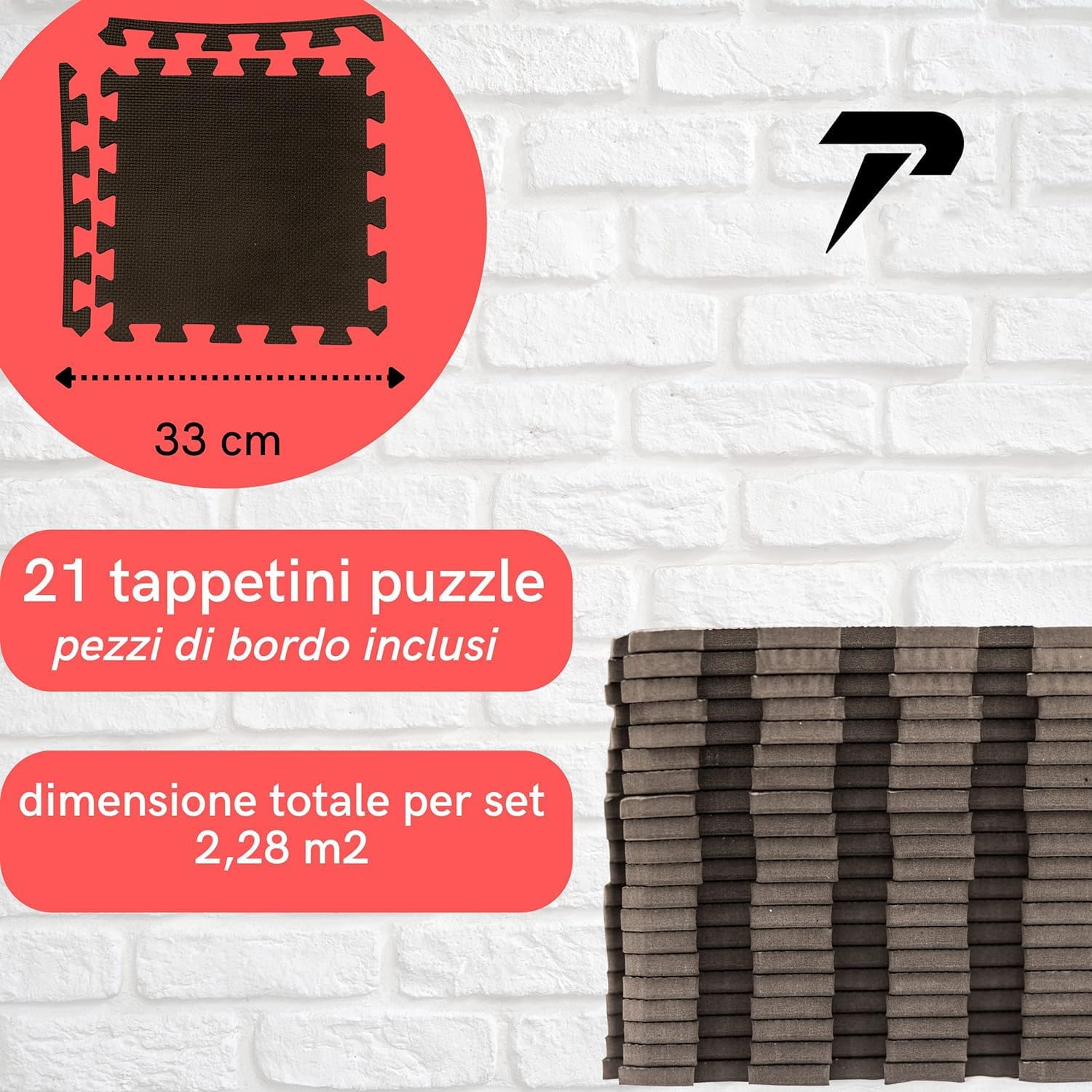 Alfombrillas antideslizantes 21 pcs