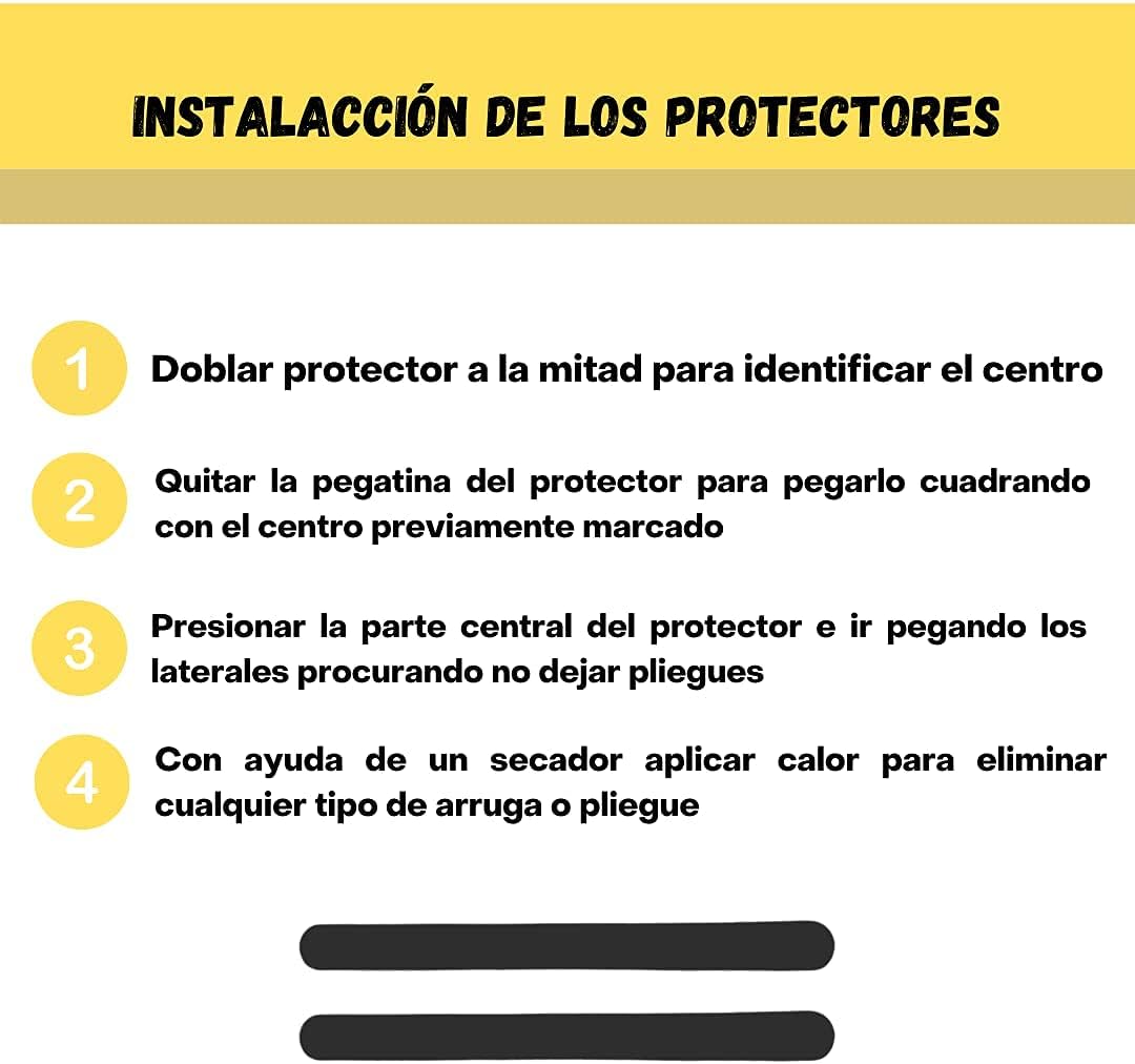 Protector pala pádel negro 35x370