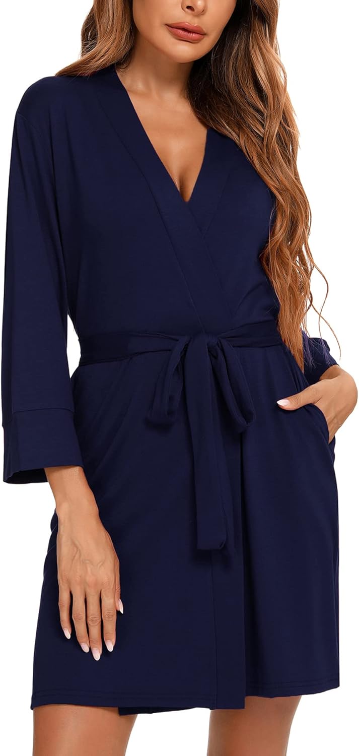 Bata de algodón estilo kimono