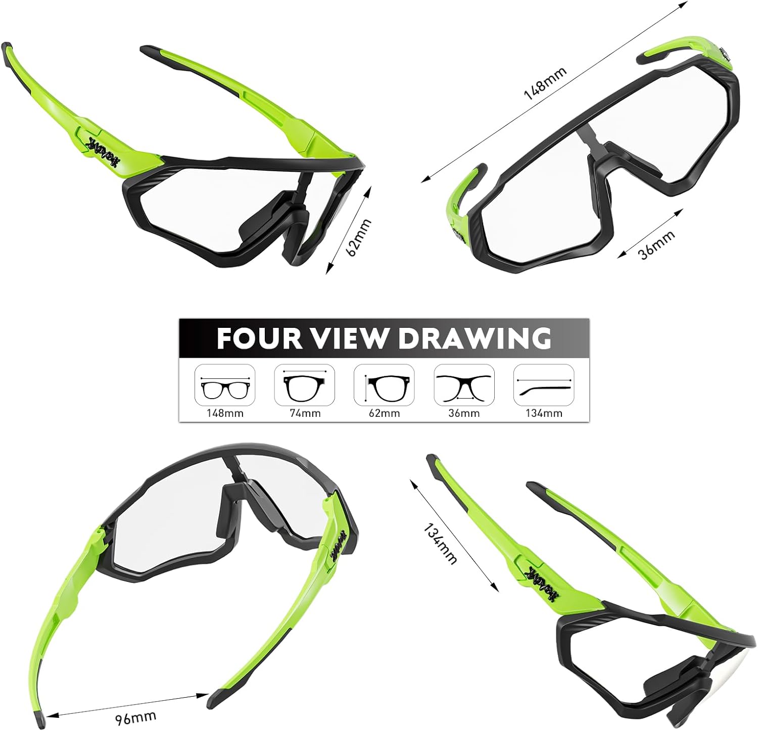 Gafas de Ciclismo Fotocromáticas