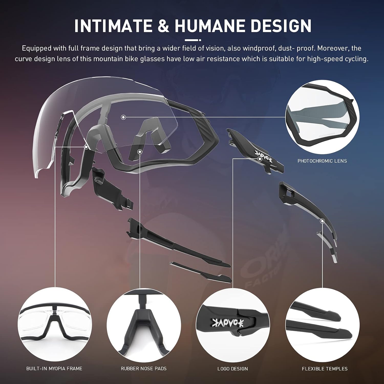 Gafas de Ciclismo Fotocromáticas