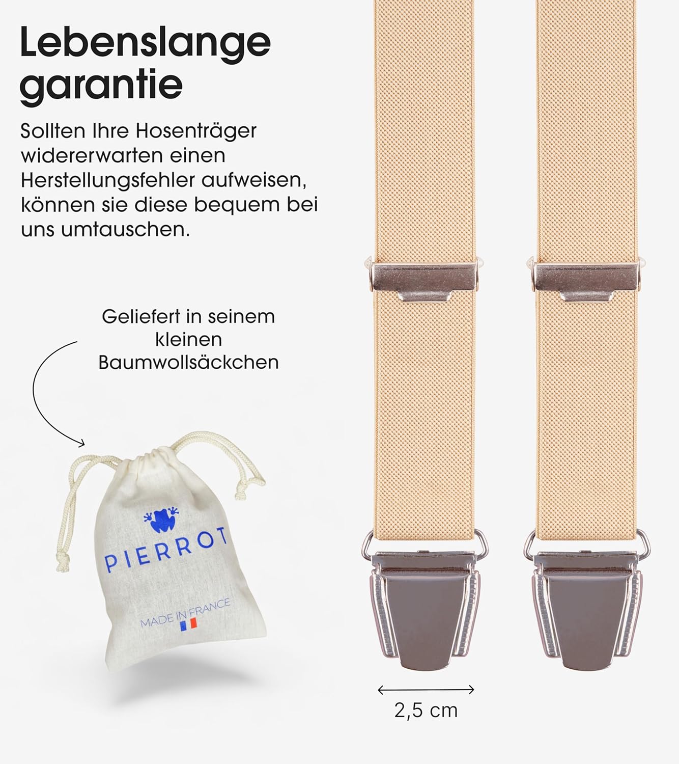 Tirantes Pierrot - Made in France