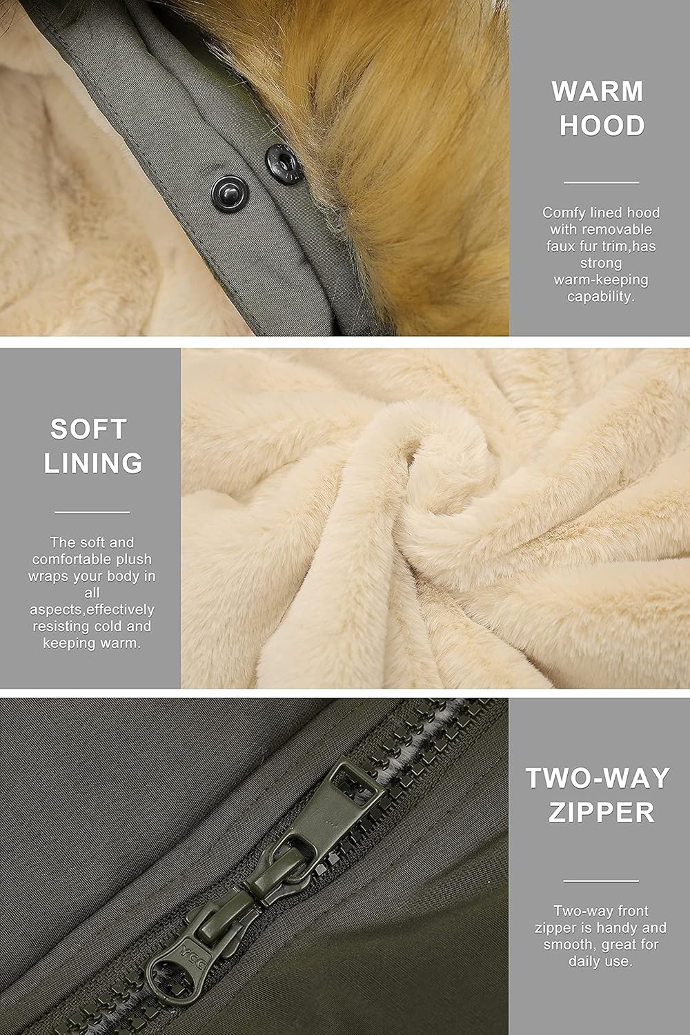 Chaqueta de Invierno Orolay Mujer