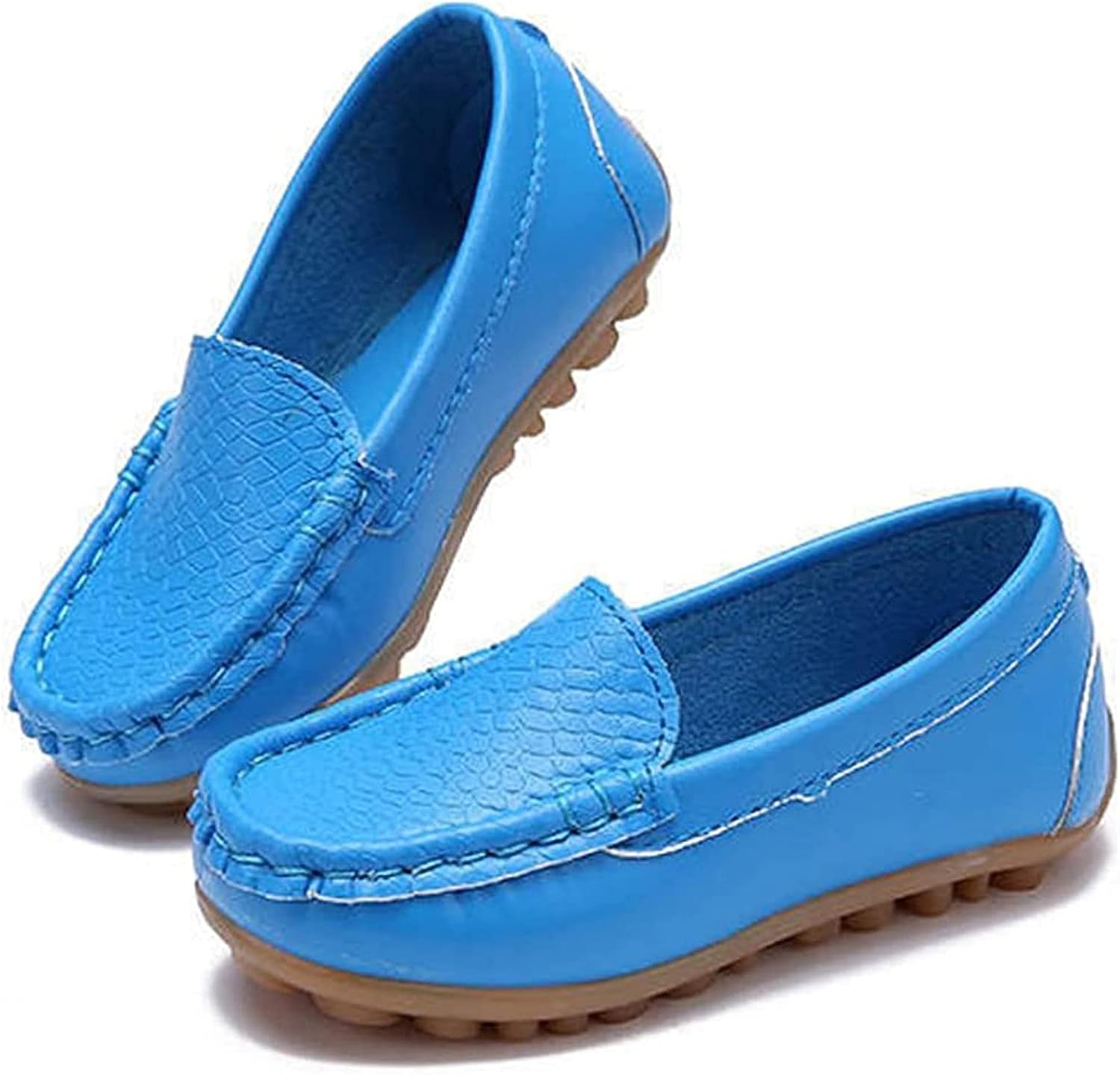 Mocasines de cuero unisex niños