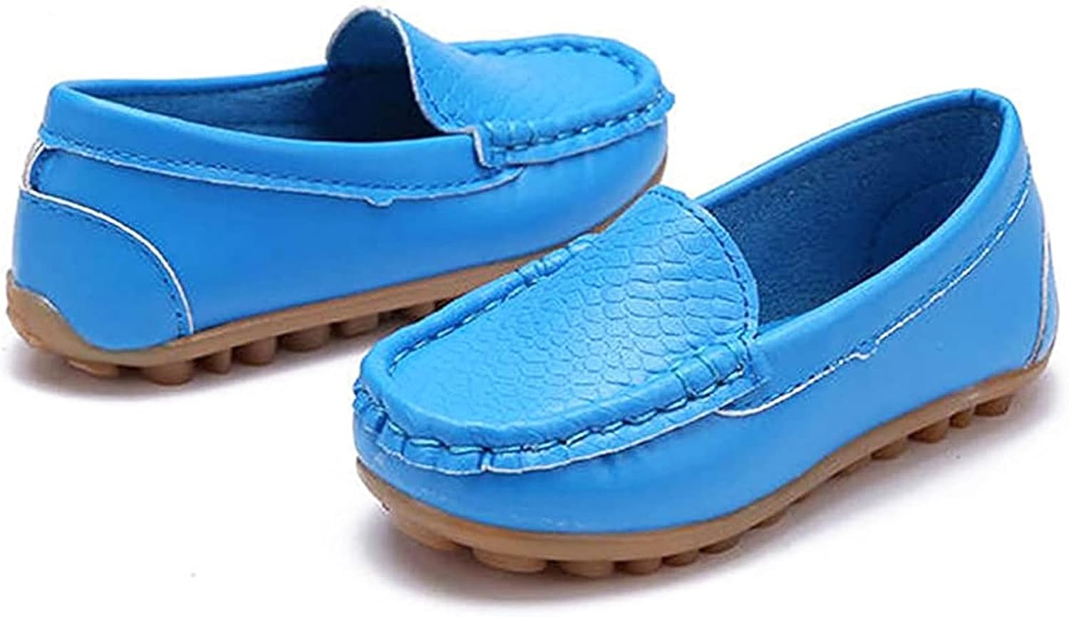 Mocasines de cuero unisex niños