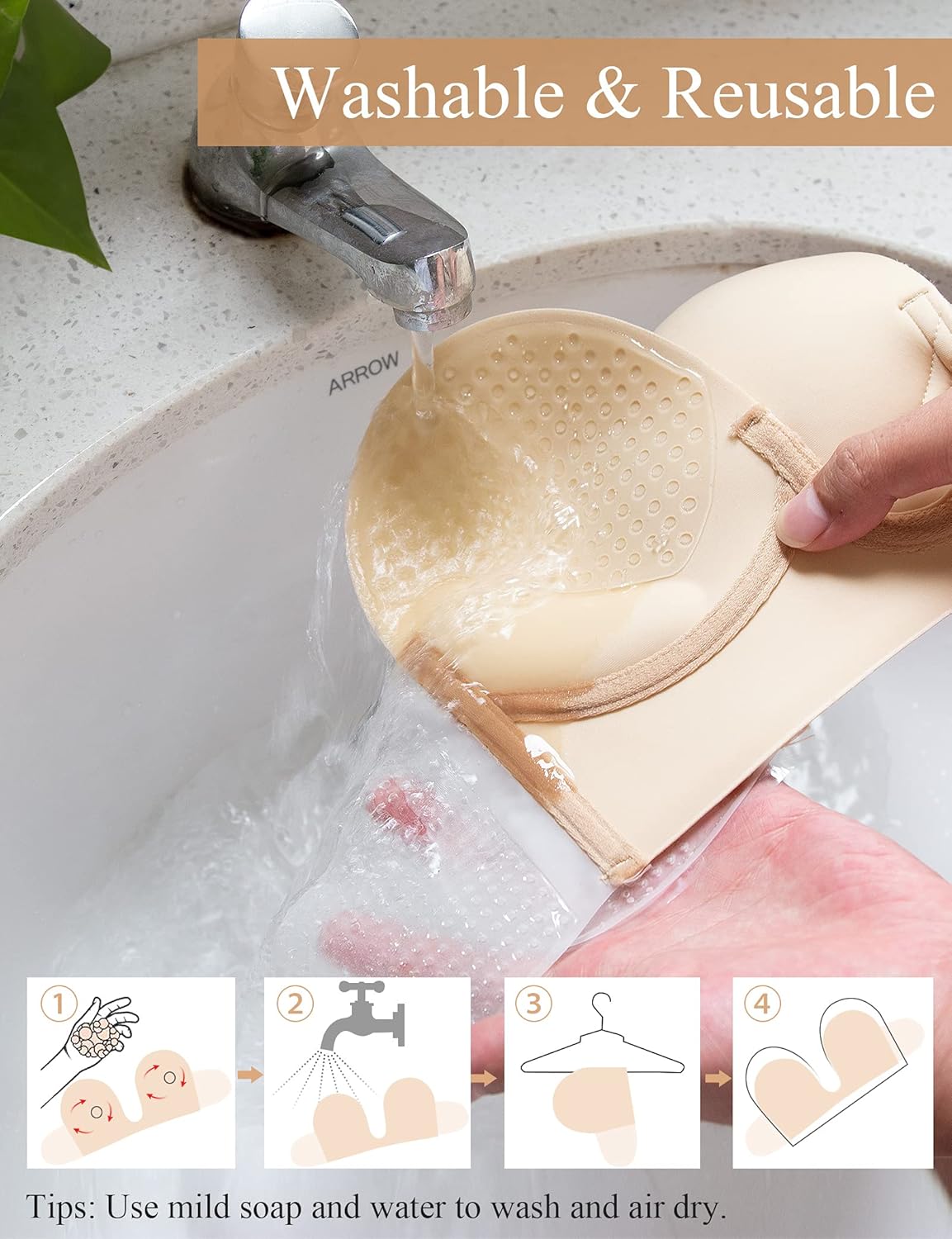 Sujetador Adhesivo Invisible U
