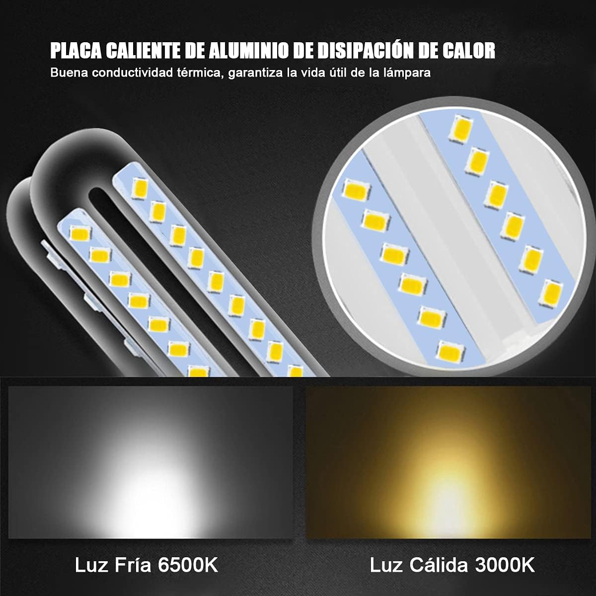 Bombillas LED 10W G24 3000K 6u