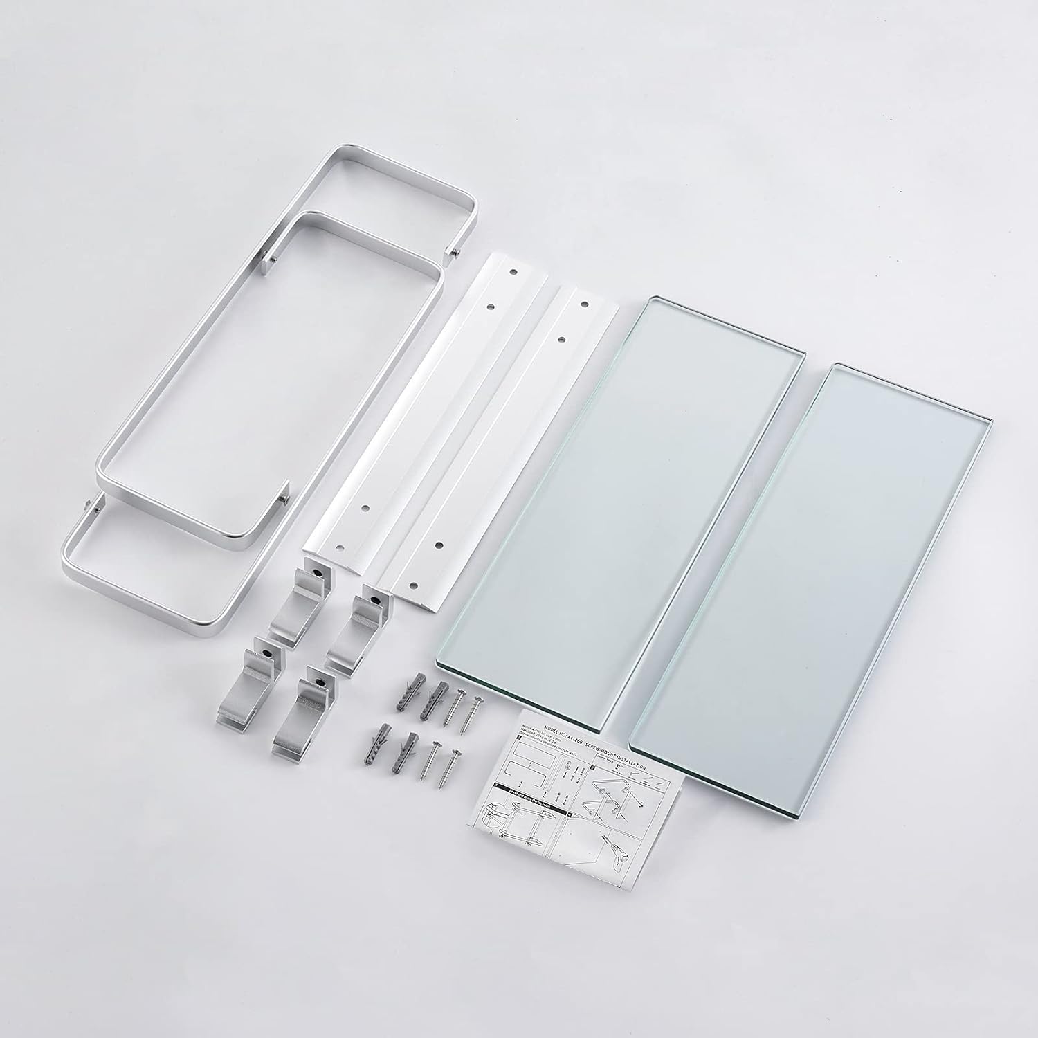 Estantería de Baño Cristal 2Niv