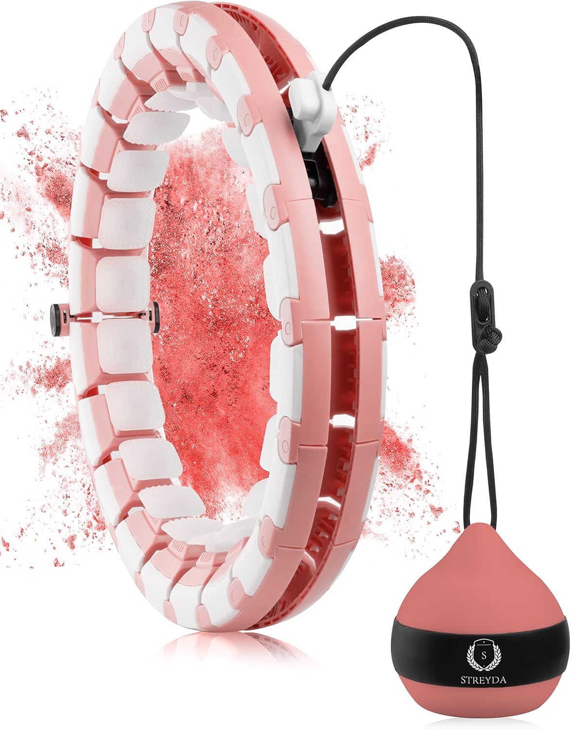 Aro hula hoop rosa adulto