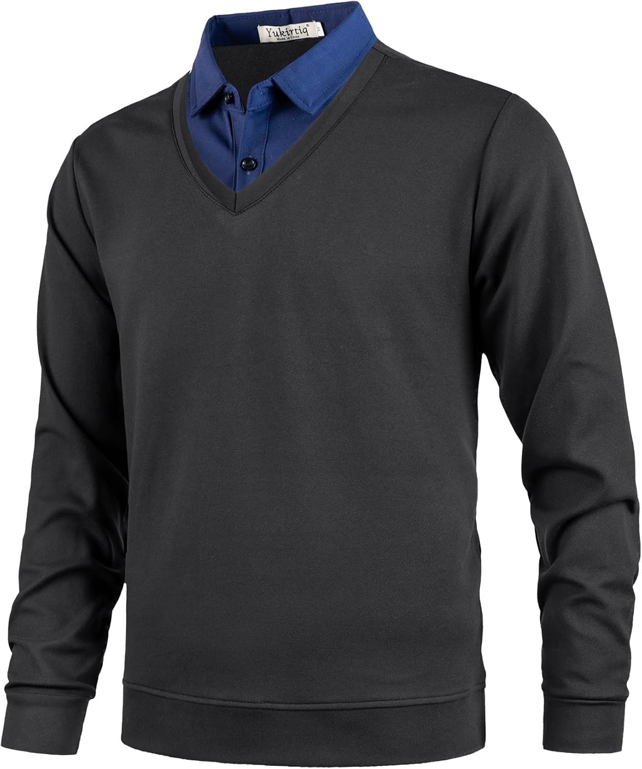 Suéter 2 en 1 Cuello V Hombre