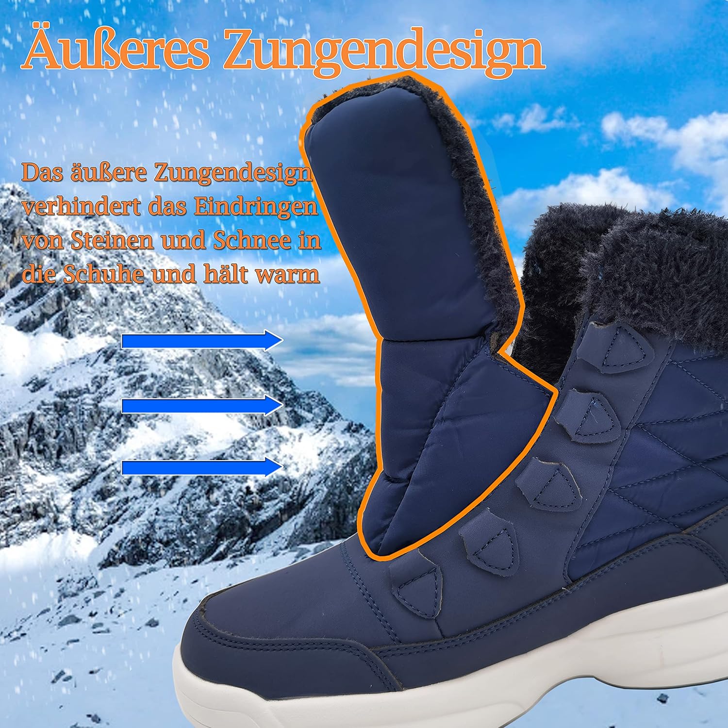 Botas de Nieve ZYLDK para Mujer