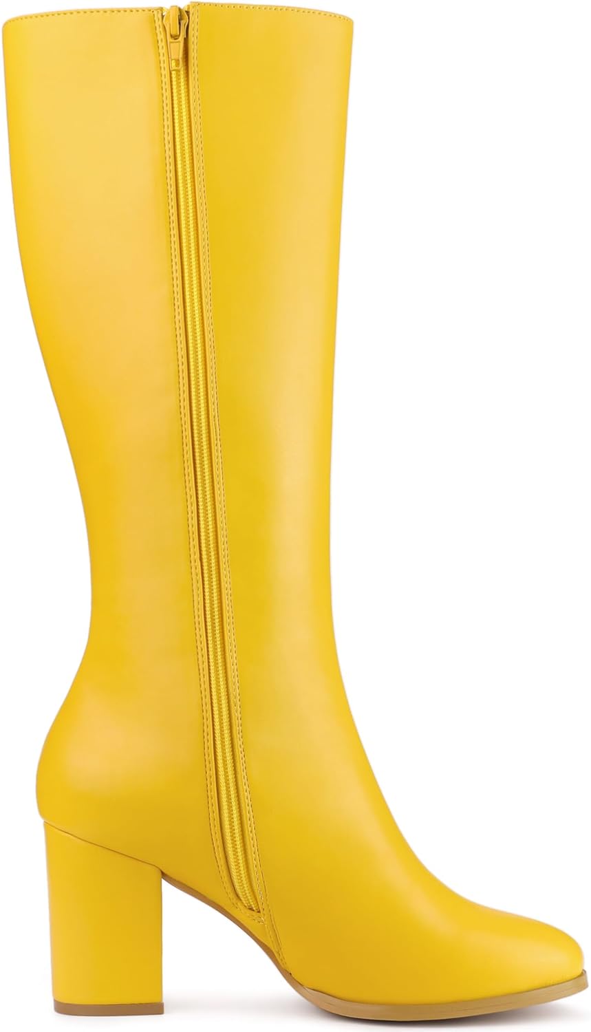 Botas altas Allegra K con cremallera