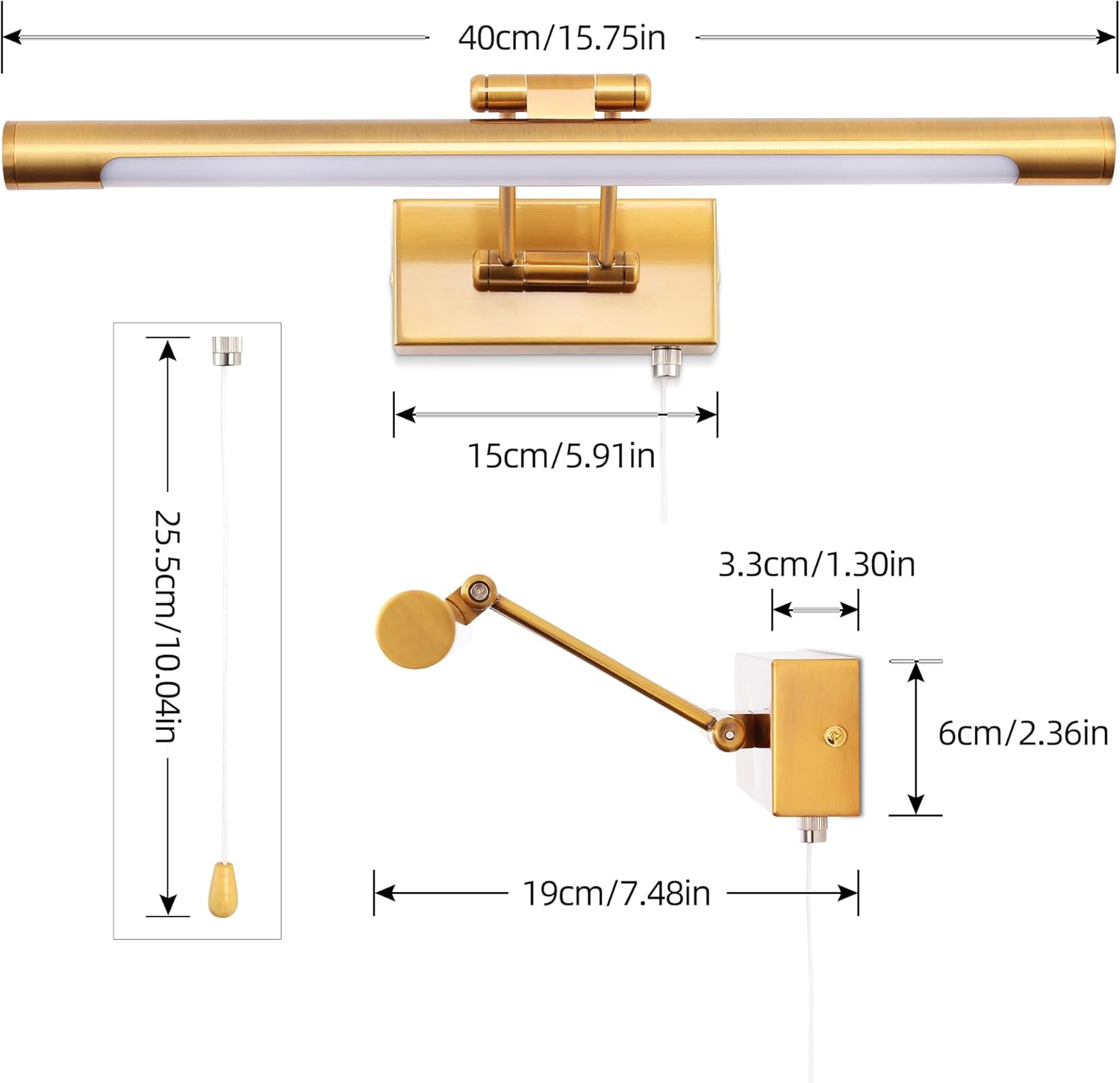 Lámpara de Pared LED 40 cm