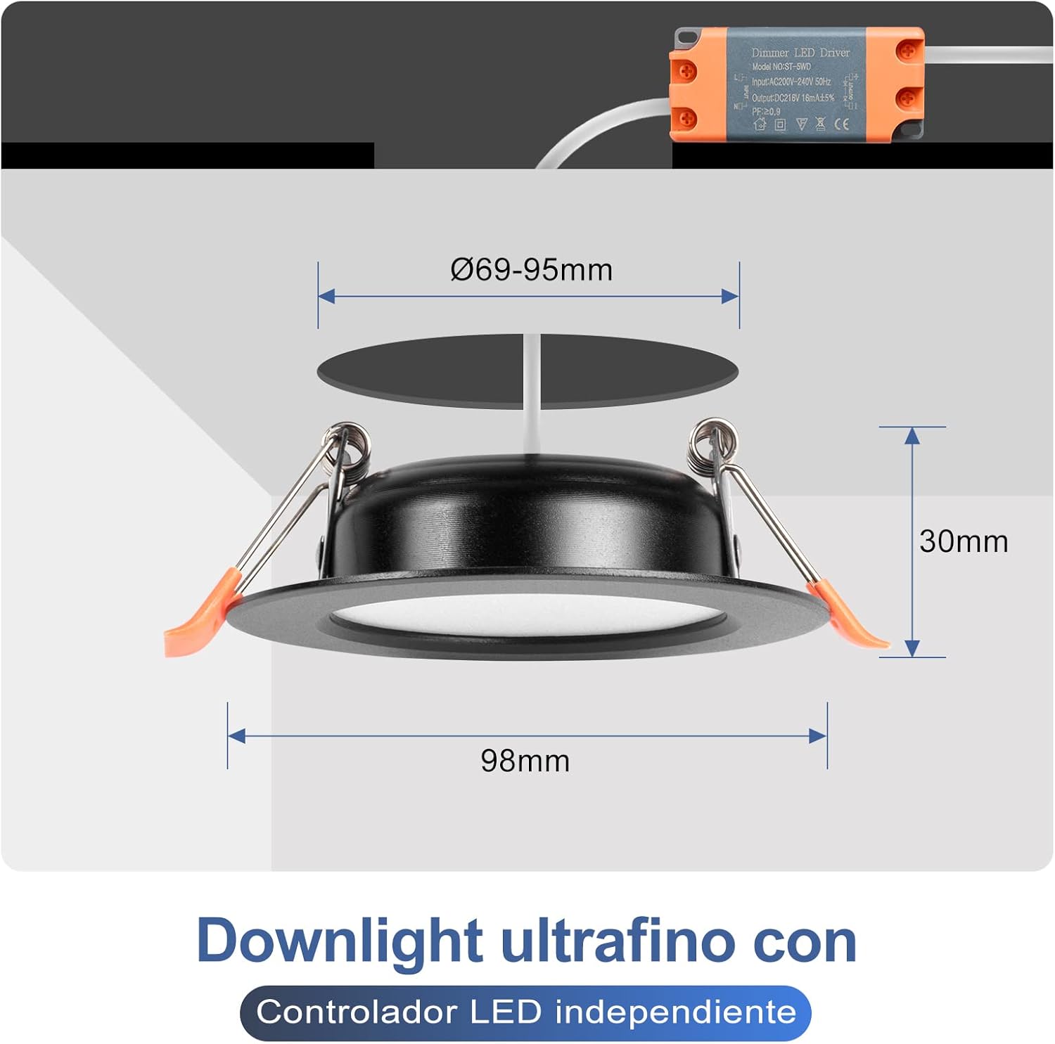 Focos LED Empotrables 5W 3000K