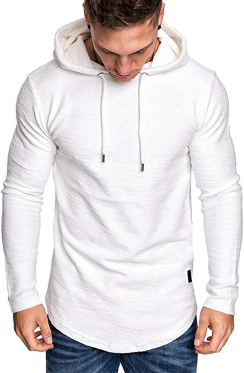Sudadera blanca con capucha L