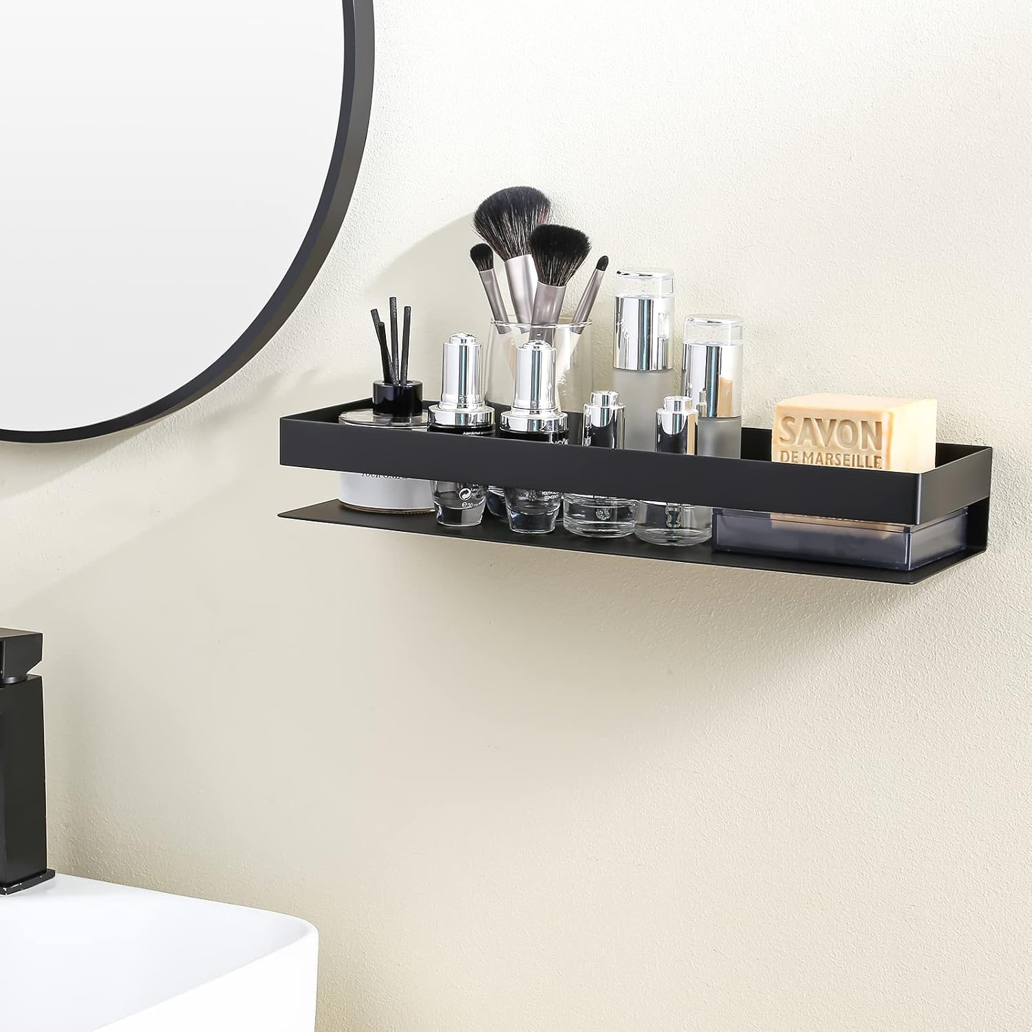 Estantería de Baño Negra 40CM