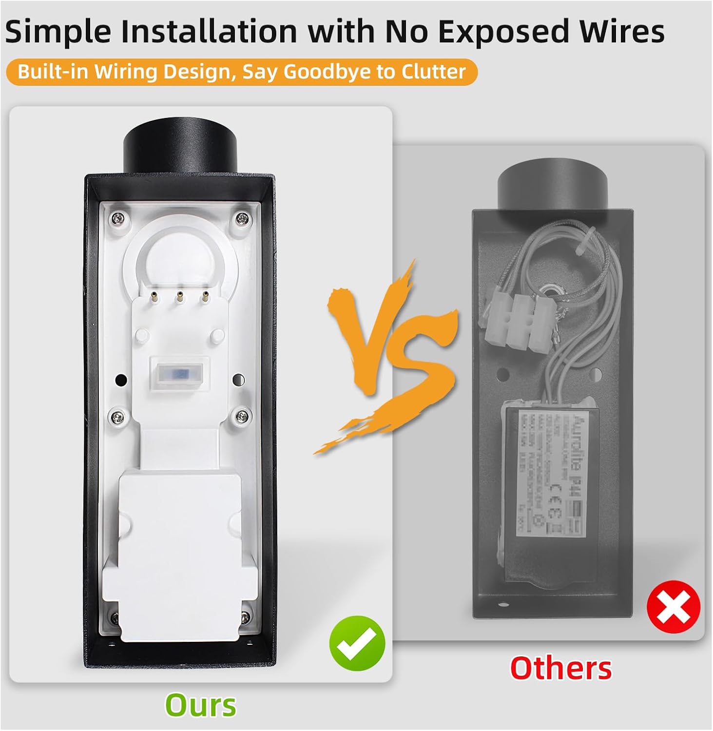 Lámpara exterior LED con sensor