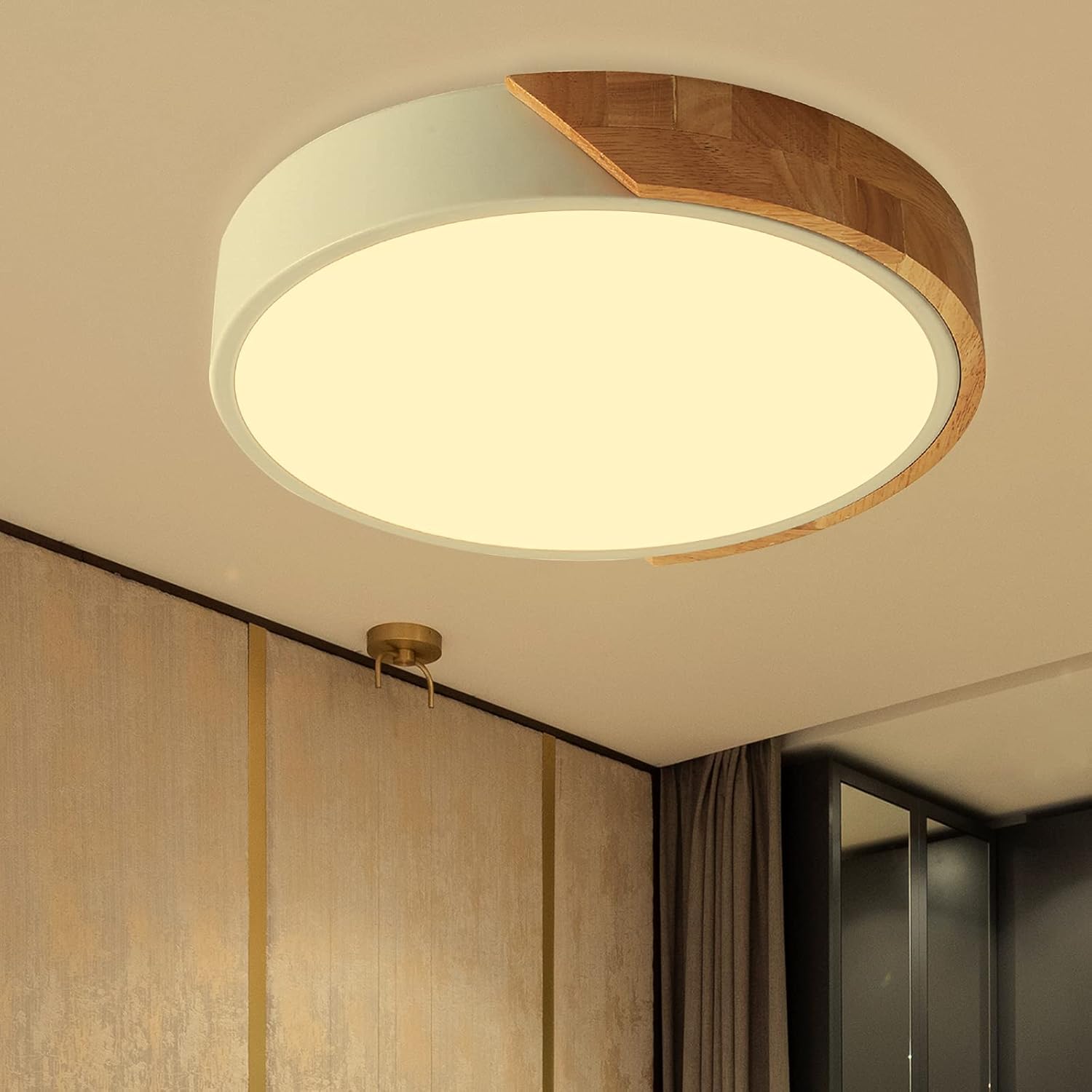 Lámpara Techo Madera 24W 3000K