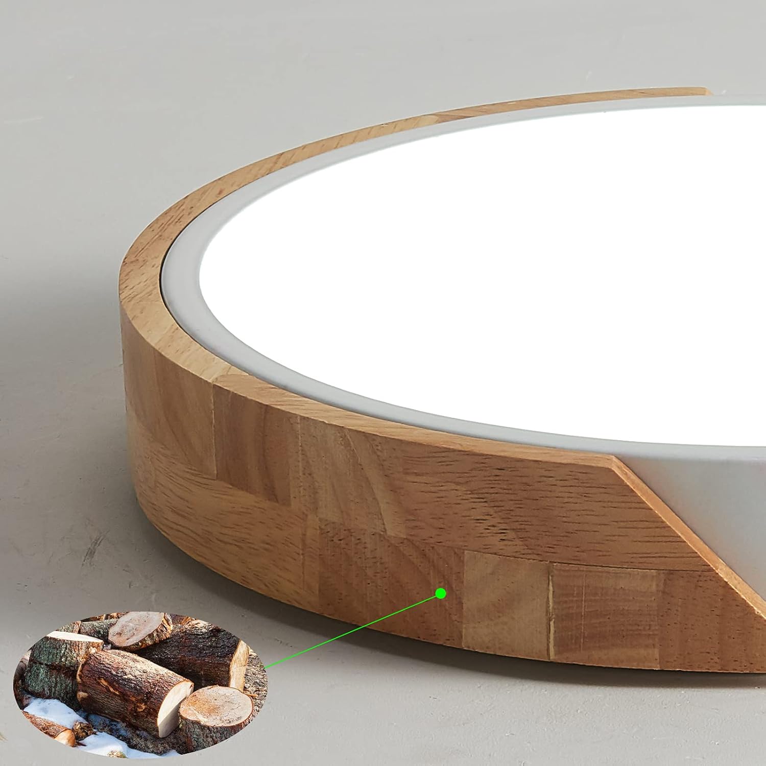 Lámpara Techo Madera 24W 3000K
