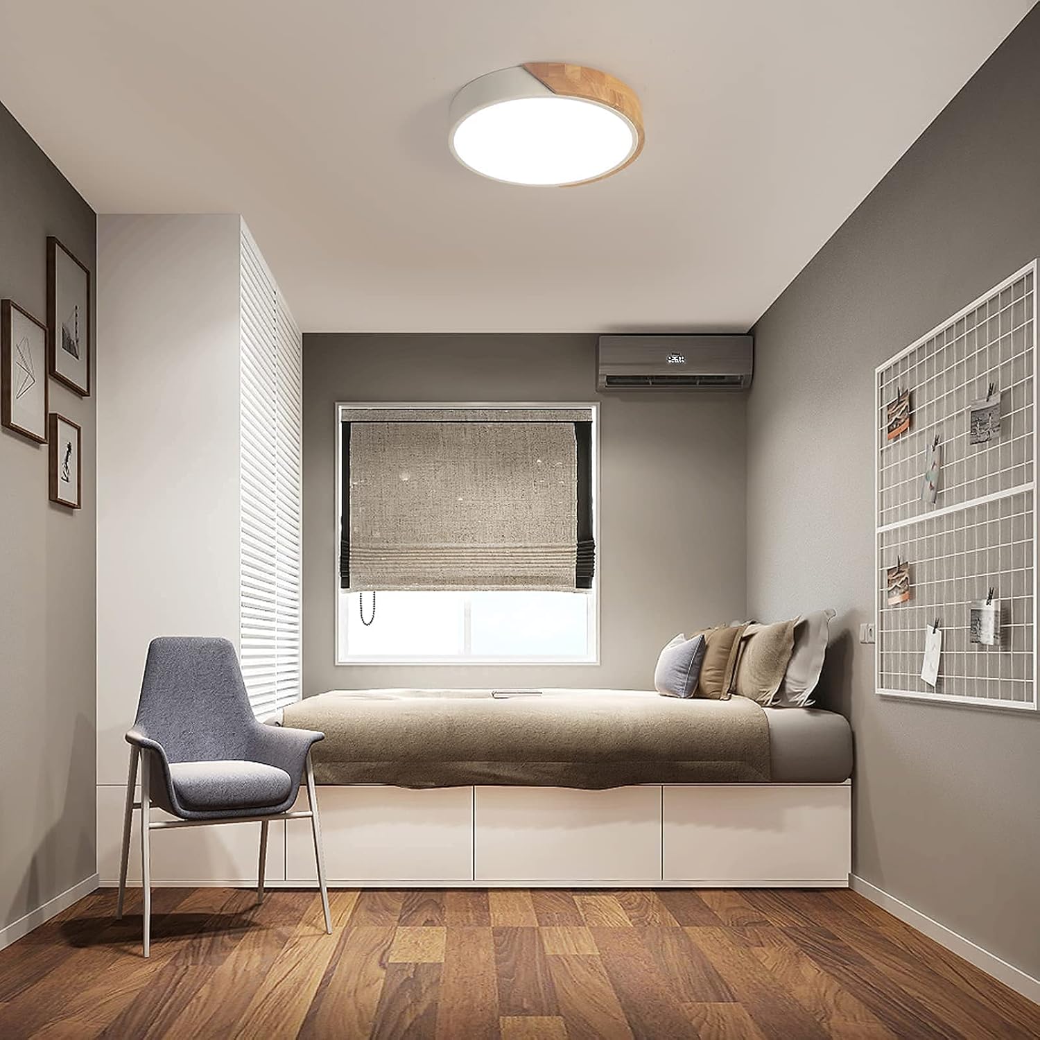 Lámpara Techo Madera 24W 3000K