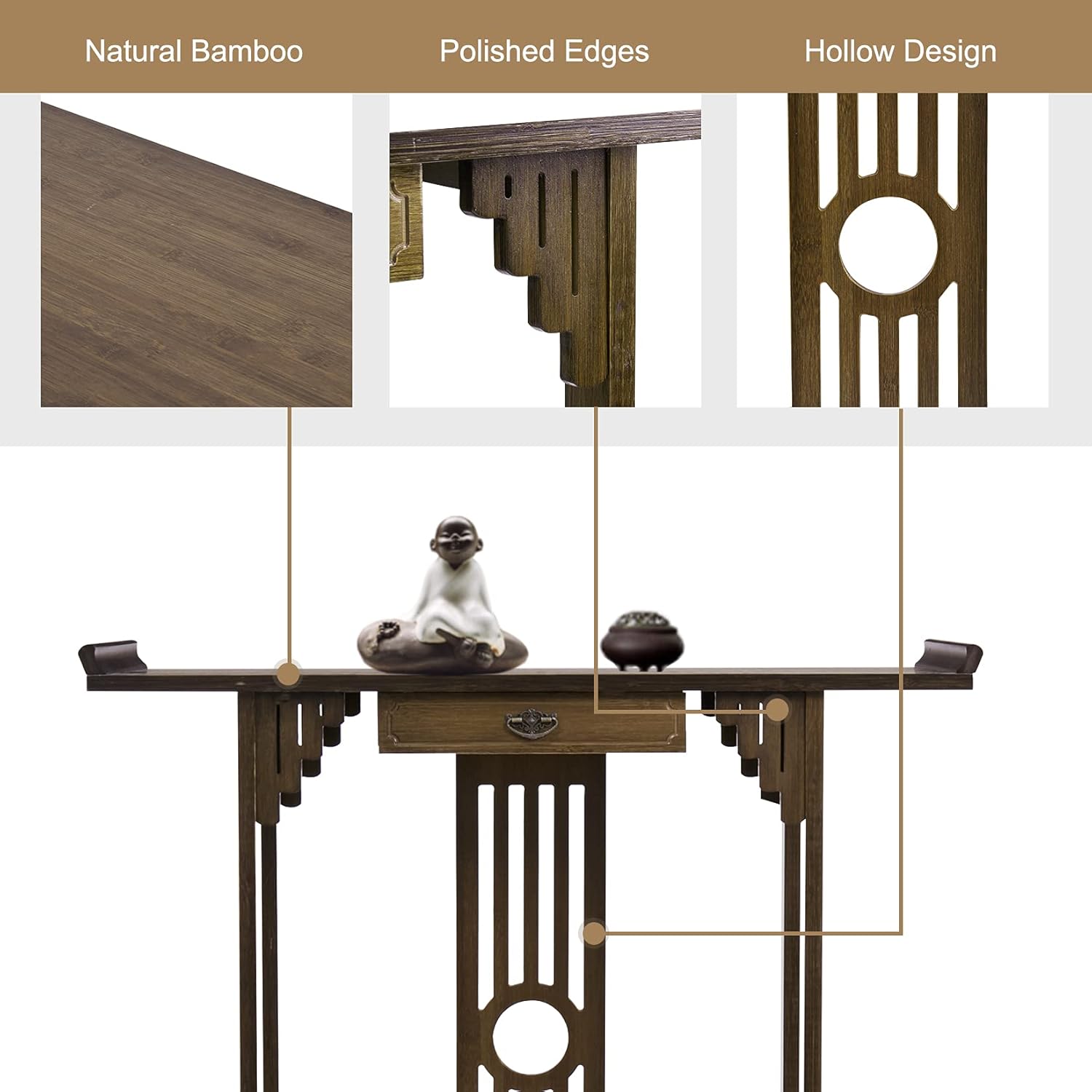 Consola Vintage de Madera 53x29