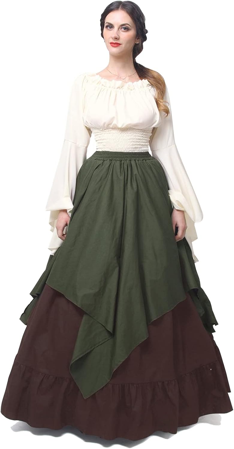 Vestido medieval mujer vintage