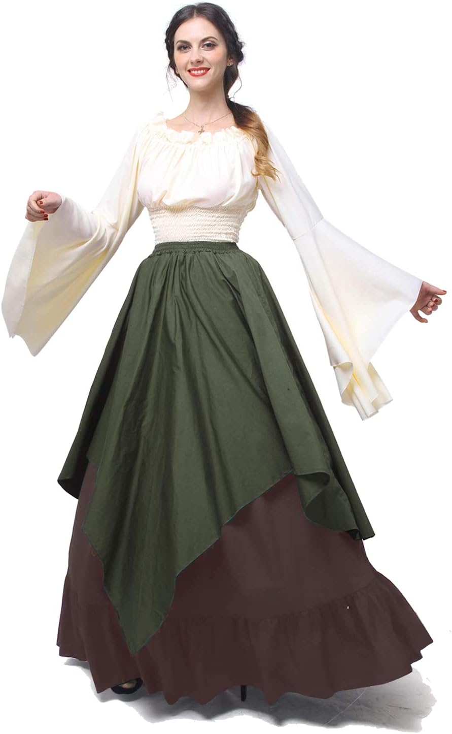 Vestido medieval mujer vintage