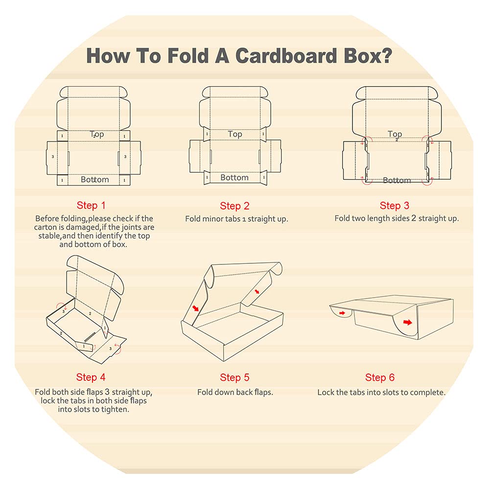 Cajas de Cartón Kraft 25 Pzs