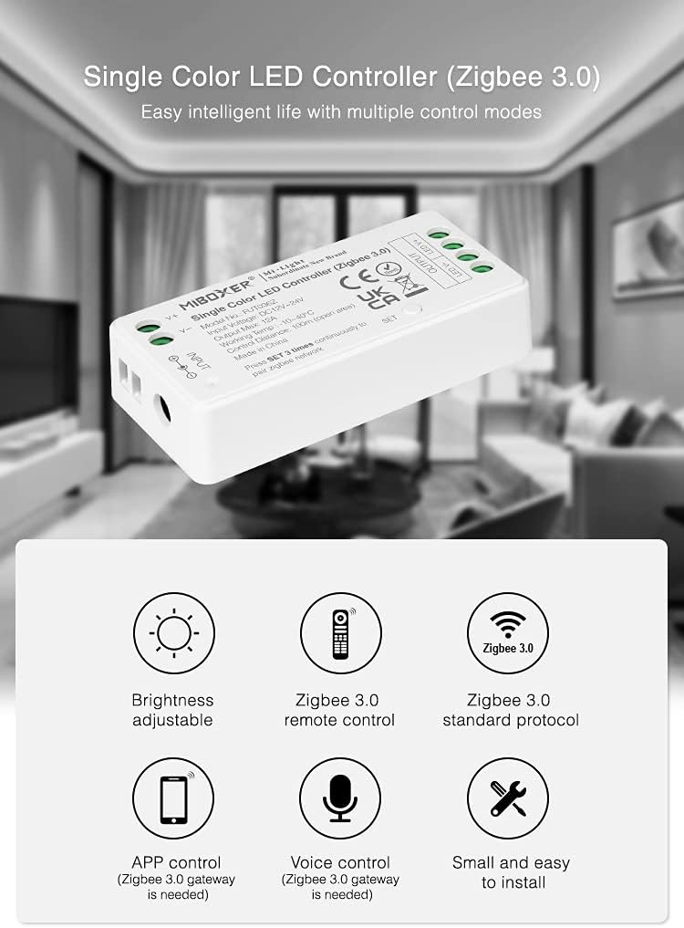 Controlador LED Zigbee 12V/24V