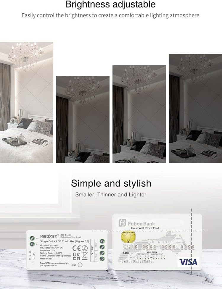 Controlador LED Zigbee 12V/24V