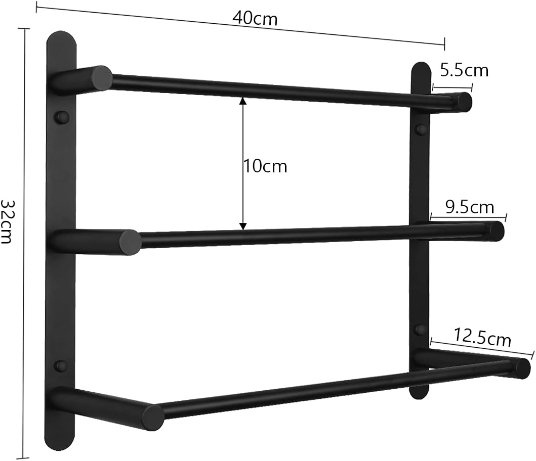 Toallero Multicapa Acero 40 cm