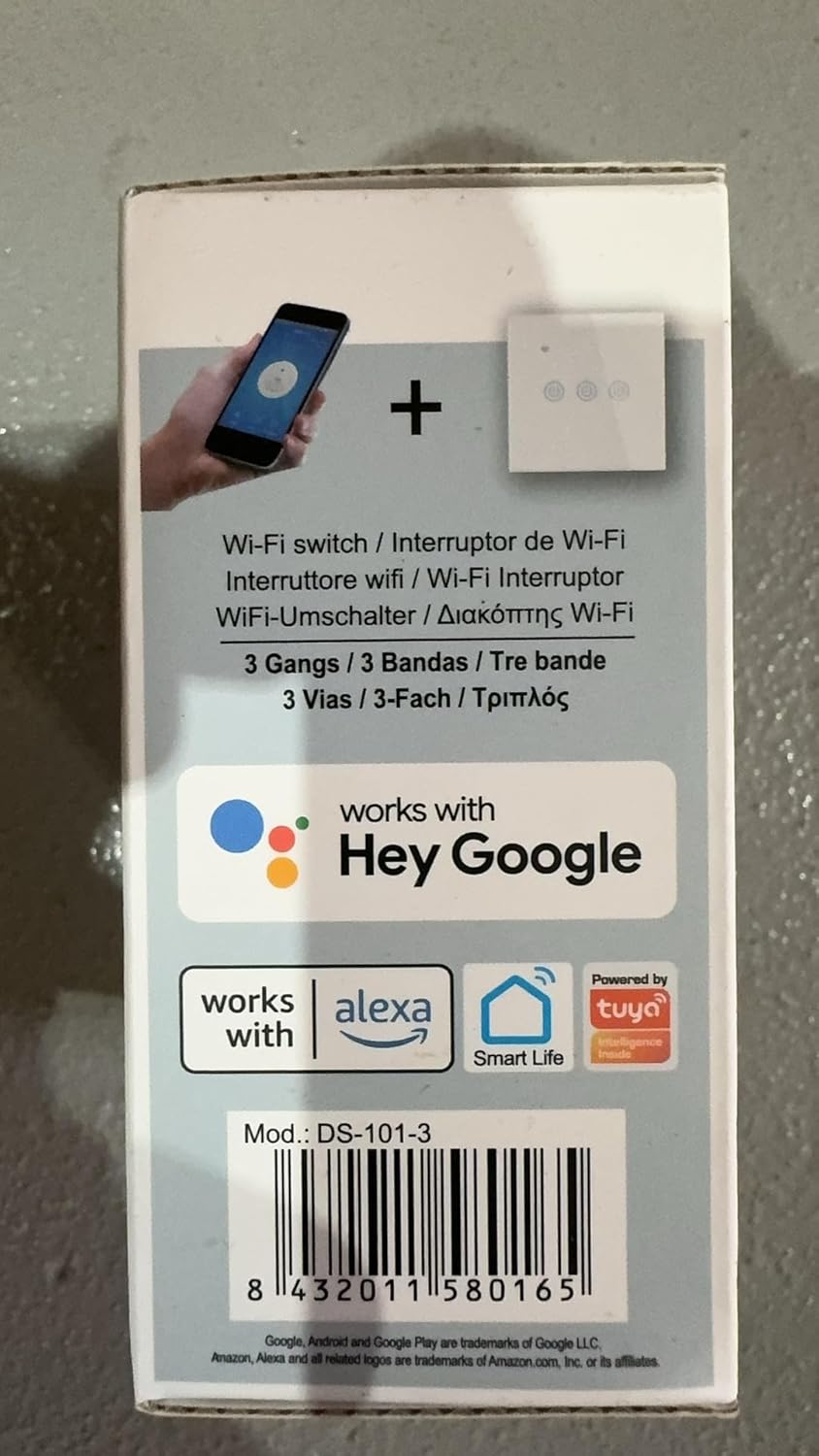 Interruptor Táctil Wi-Fi 2 Vías
