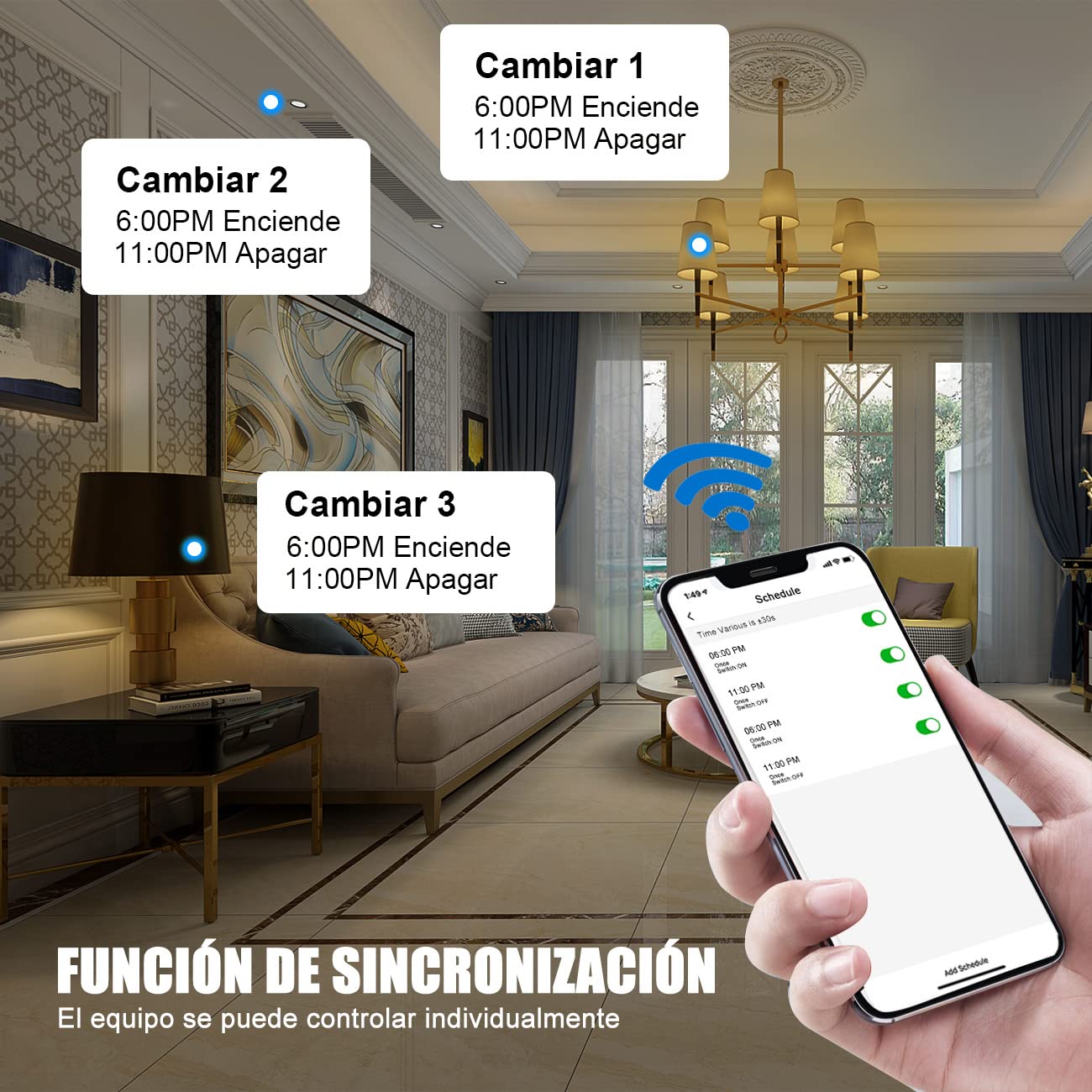Interruptor Táctil Wi-Fi 2 Vías
