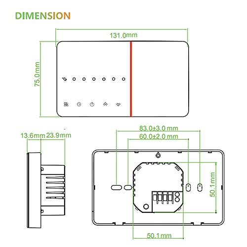 BecaSmart Termostato WiFi Inteligente para Calderas Compatible con Alexa y Google Home