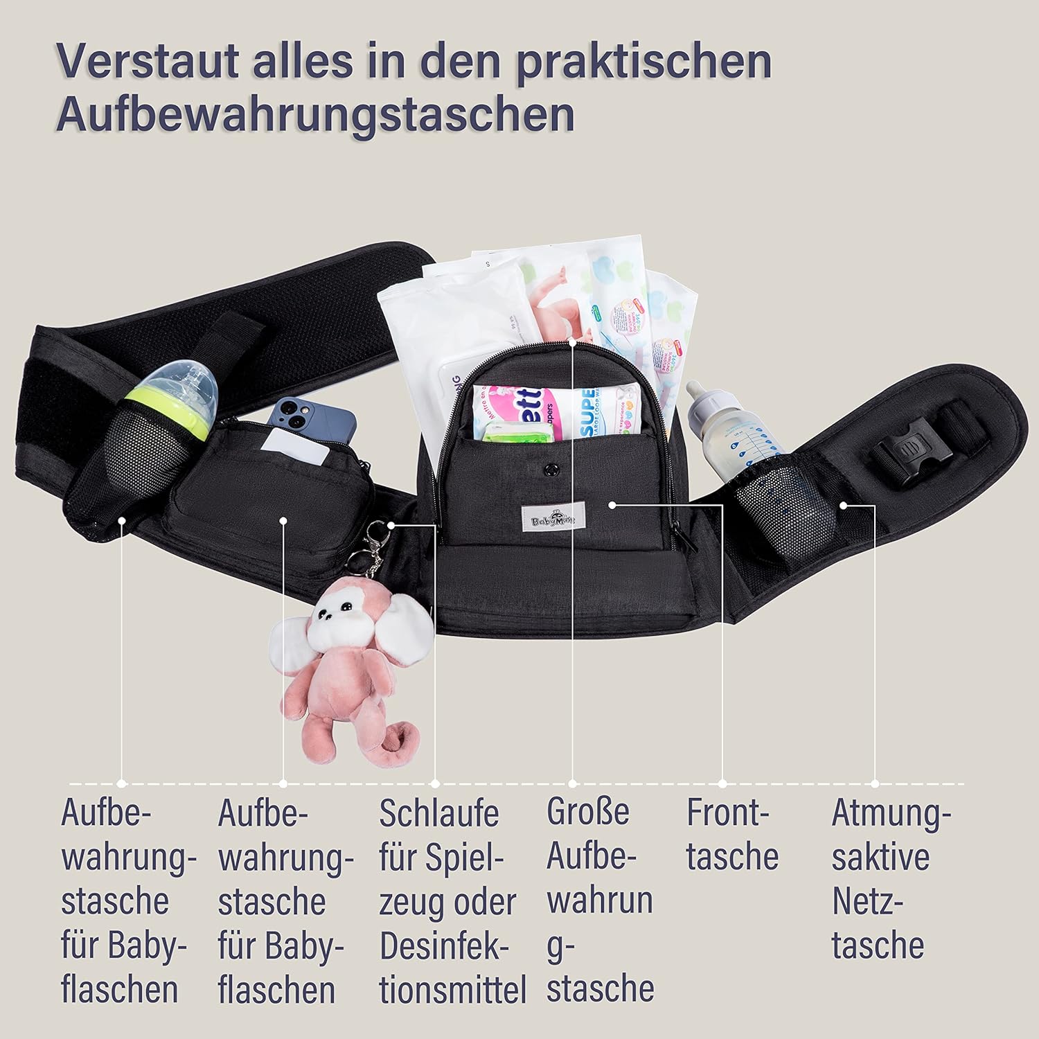 Portabebé Ergonómico Negro