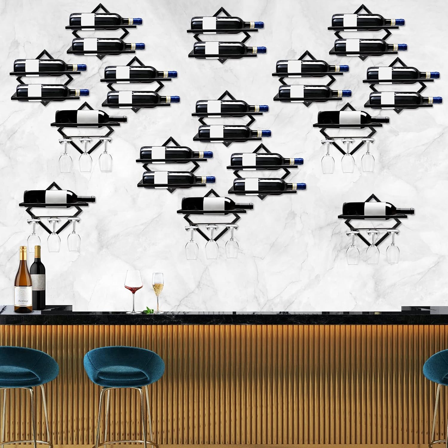 Botellero de pared para vino