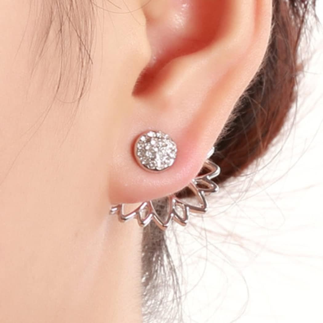 Pendientes brillantes de cristal