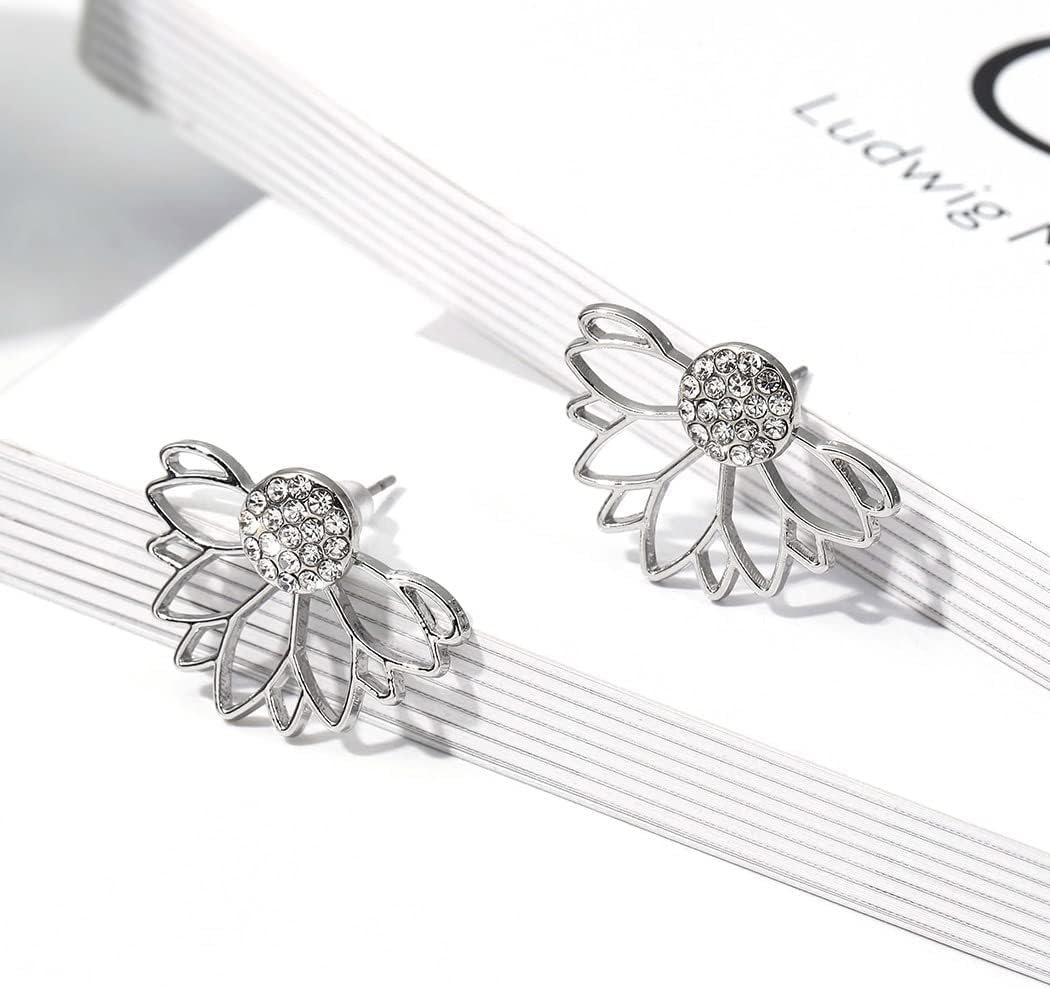 Pendientes brillantes de cristal
