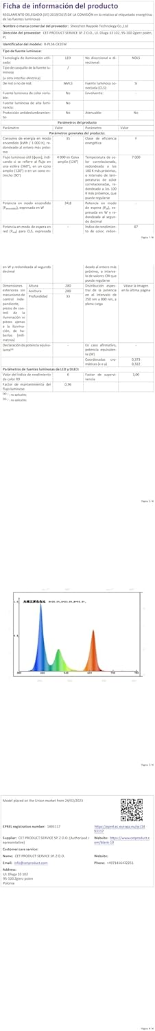 Foco LED RGB para Piscina 35W