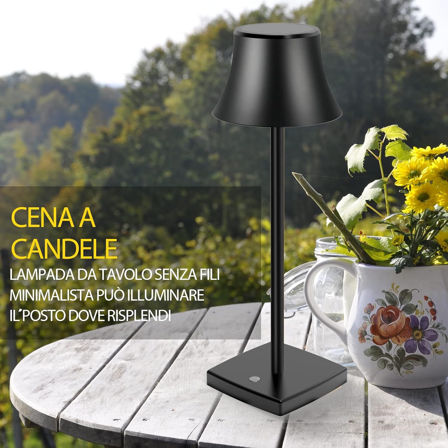 Lámpara de mesa LED recargable