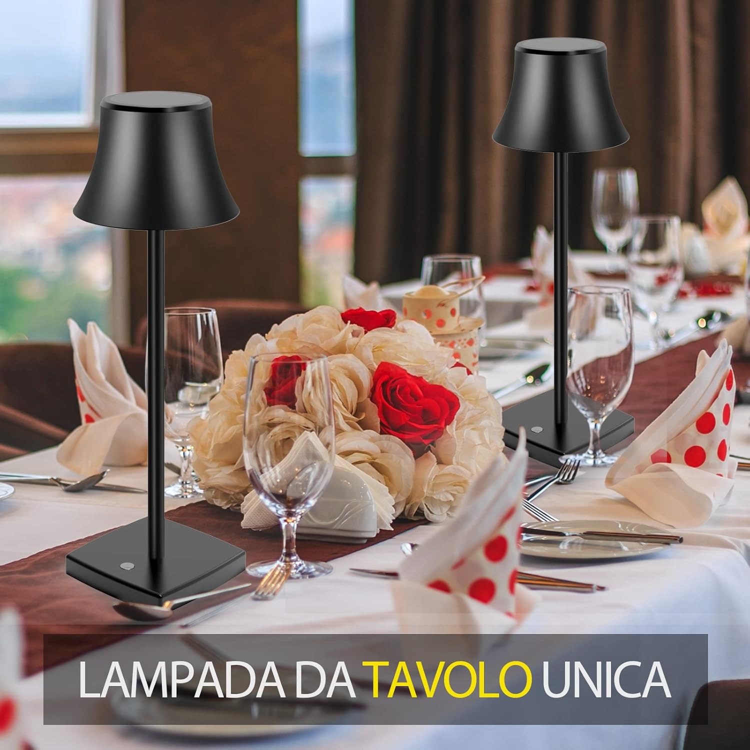Lámpara de mesa LED recargable