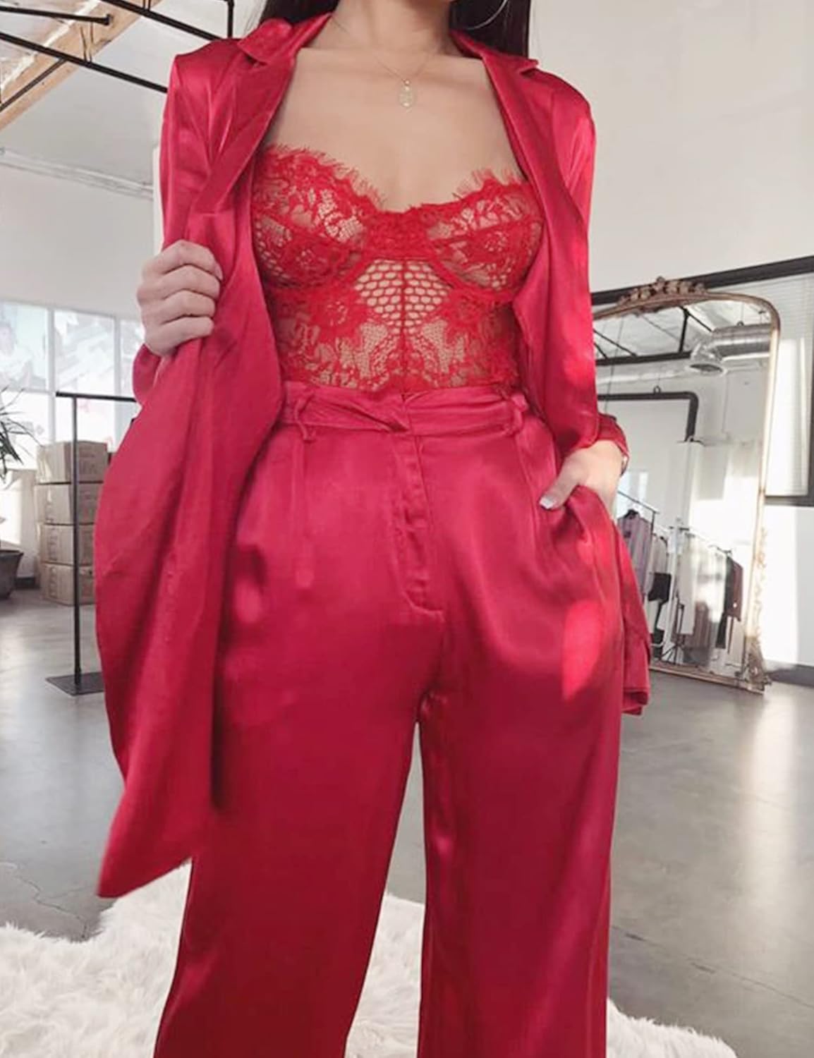 Babydoll Encaje con Liguero