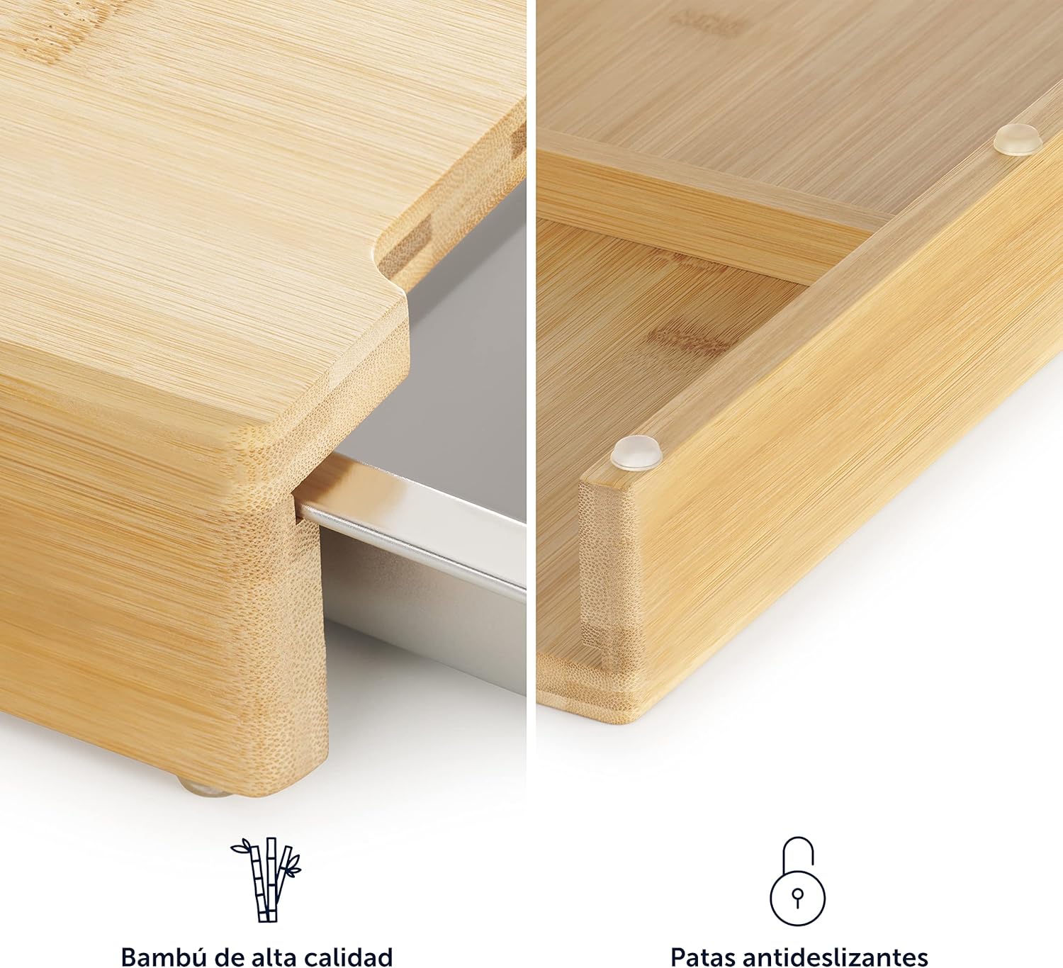 Tabla Cocina Bambú Antideslizante