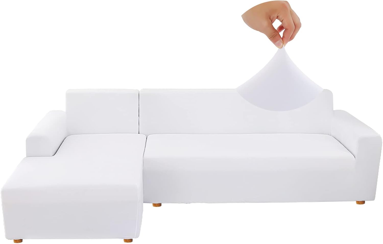 Fundas Elásticas para Sofá Blanco